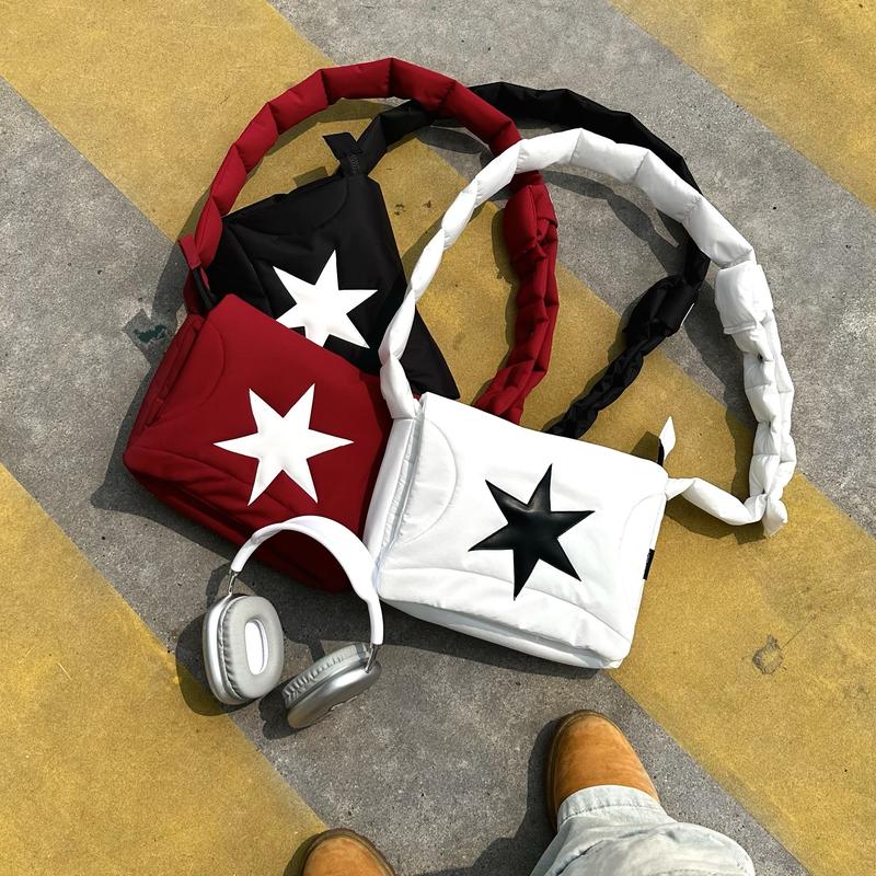 Túi đeo chéo unisex STAR - V2, SLYOUR Bag , chất liệu dù trần bông, chống sốc, kháng nước ( V2 ) túi nhẹ đeo chéo & túi đeo vai khóa kéo phối da pu Nhiều Ngăn phao nam saigon (SV2)