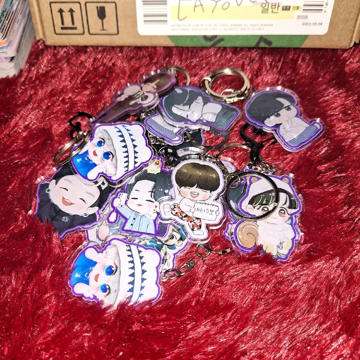 [PO]KEYCHAIN BTS FREE PVC