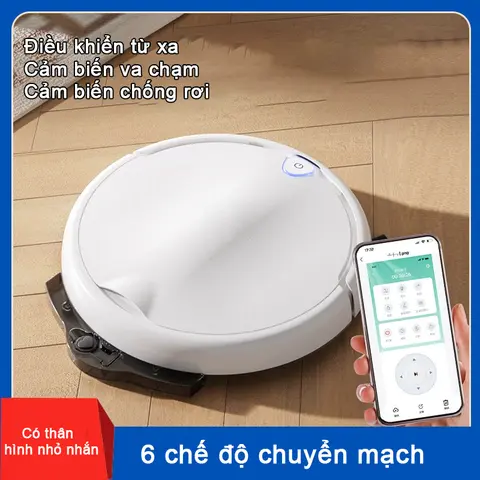 Robot Hút Bụi Mini Lau Dọn Nhà Cảm Biến Tự Động - Máy Hút Bụi Đa Năng Thông Minh Quét Sàn Làm Sạch Nhà Cửa
