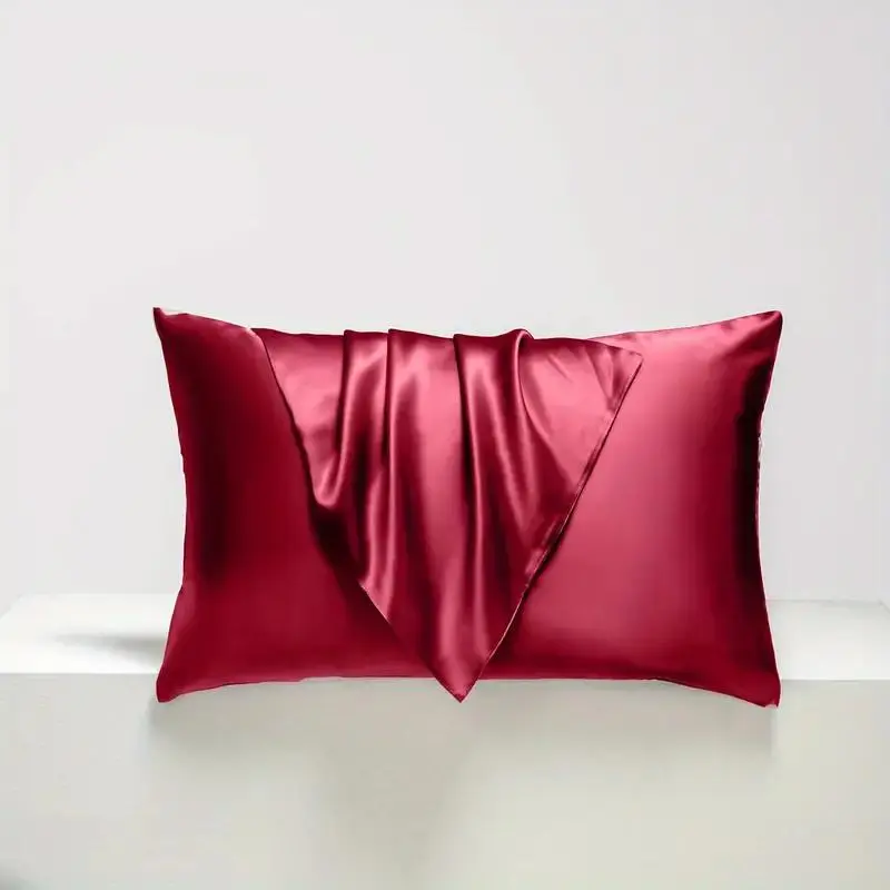 Satin Pillowcase, 1 Count Soft Breathable Pillowcase without Filler, Pillow Protector for Hair and Skin, Bedroom Decor, Bedding Supplies for Home Bedroom,  Bedding Sets 3