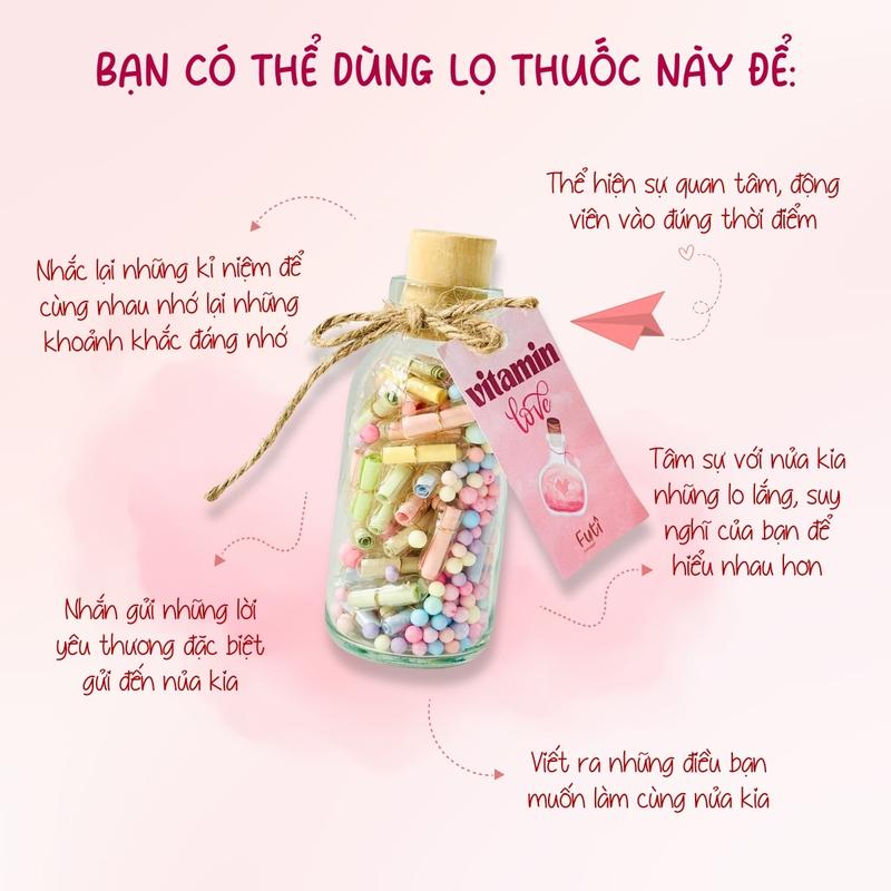 Lọ Tình Yêu Viết Thông Điệp Chữa Lành, Gửi Gắm Yêu Thương, Làm Quà Tặng Người Yêu 3