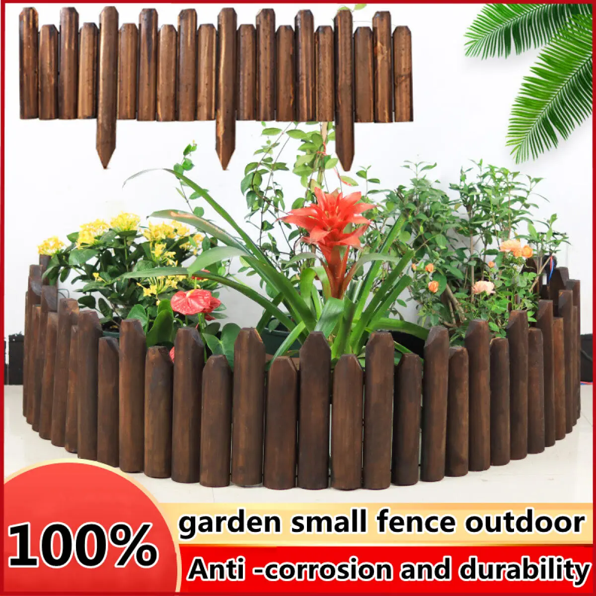[Kennard]  Anti -corrosive small fence outdoor decorative outdoor garden landscape edge flexible fence fence