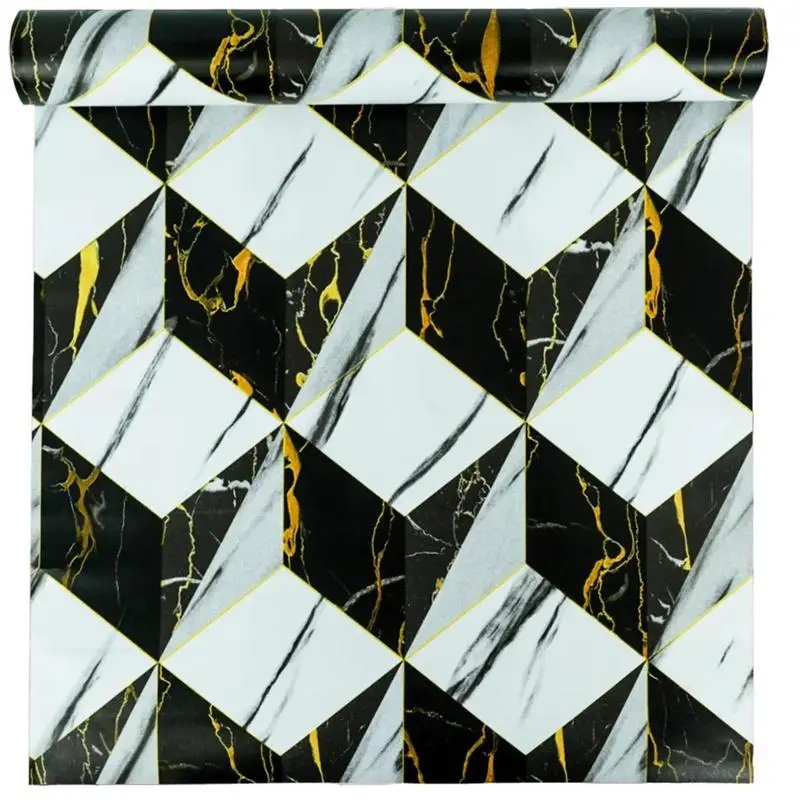 Wallpaper Dinding Motif Kubus 3d 45cm x 9m 0