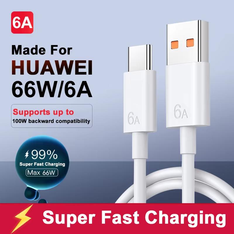 Cáp Có Thể Xoay 360 °, 66W, Sạc Nhanh, Chất Liệu Silicon Lỏng, Tương Thích Với Huawei P60 Và Honor Pad X9-6A, Có Màn Hình Điện Áp 1