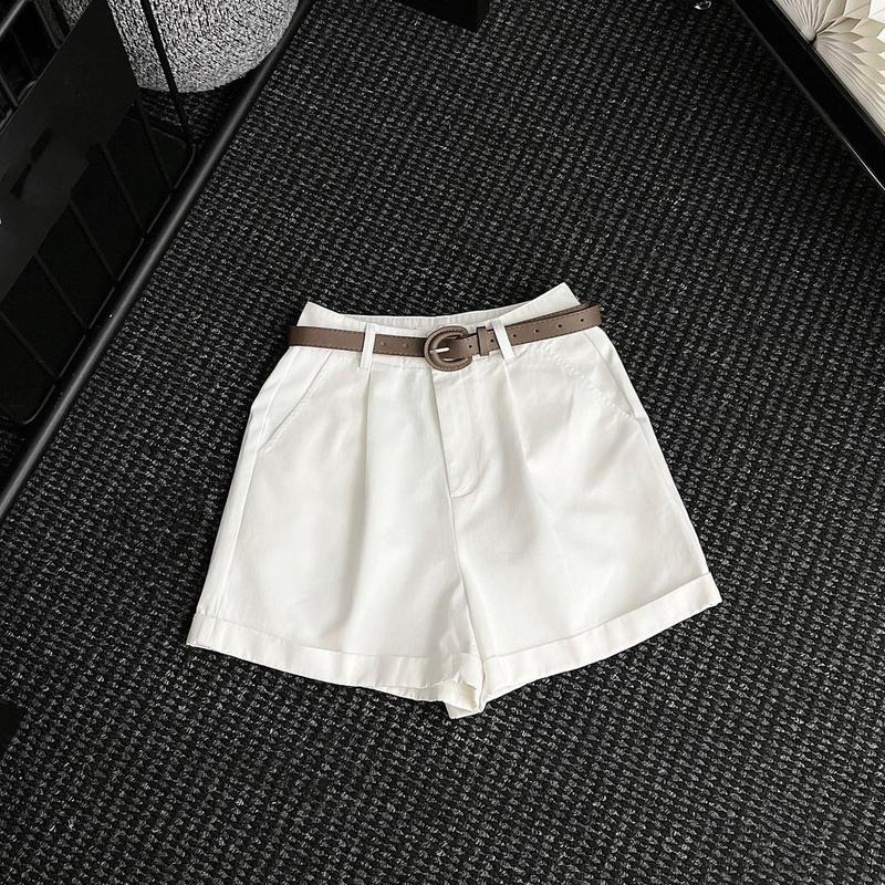 Quần short thô Hàn mềm kèm belt 3