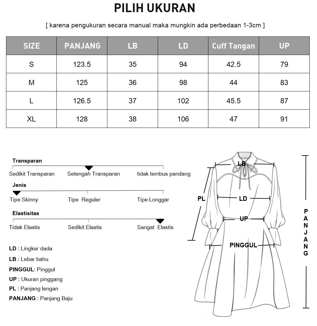 CHICMORE Gaun maxi lengan pendek dengan pita cantik di kerah warna solid elegant