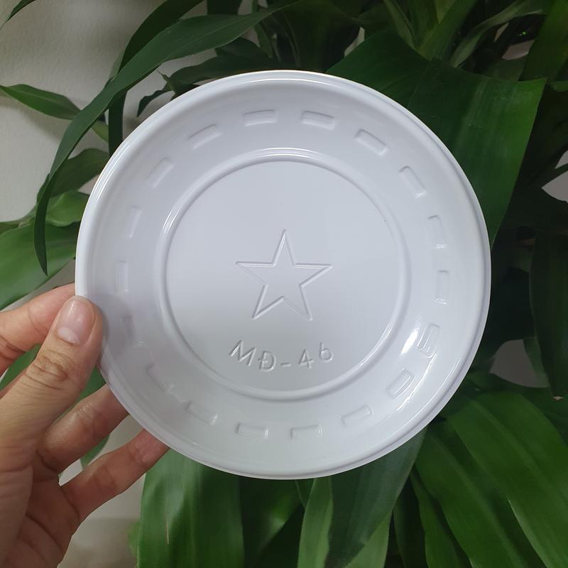 SET 50 đĩa nhựa dùng 1 lần Mạnh Đức - Đủ size - Đĩa bánh sinh nhật, xôi, bánh trôi...