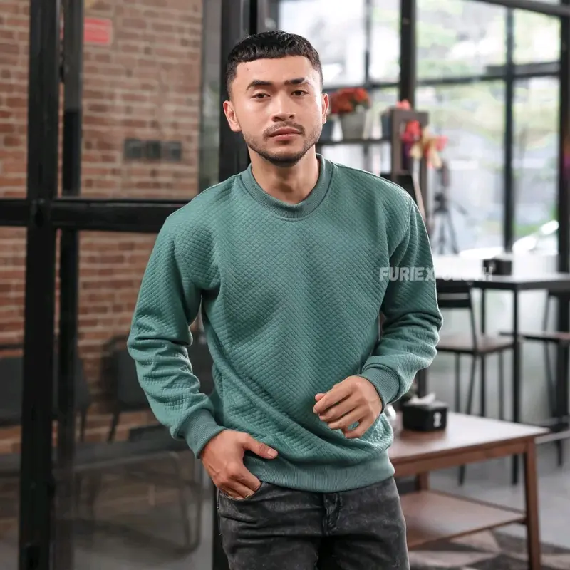 Crewneck comfy diamond basic sweater cassual ukuran s- xxl 6