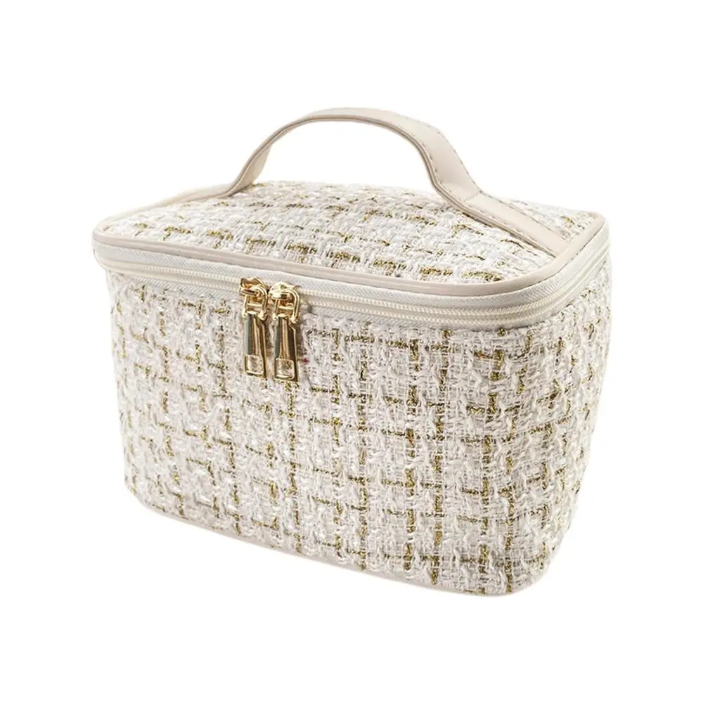 Makeup Bag Organizer with Handle, Toiletry Bag, Portable Storage Tote Handbag, Cosmetic Case Bag