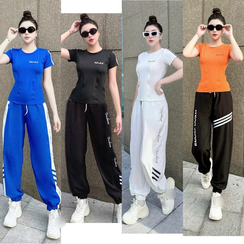 BỘ THỂ THAO QUẦN GIÓ ÁO THUN,MẶC BỐN MÙA , TẬP ZUMBA GYM DANCER,PHONG CÁCH THỜI TRANG