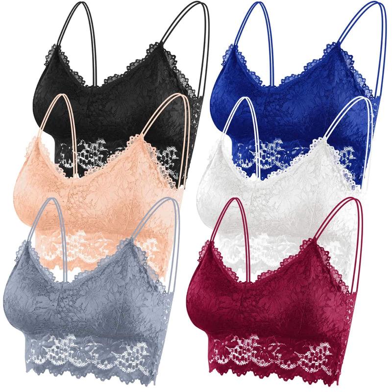Padded Bralettes for Women Sexy, Lace Bralettes for Women , Bandeau ...