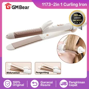 GM Bear Catokan Rambut (2 in 1) 1173 - Hair Straightener Professional Multifunction