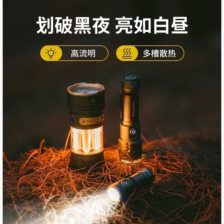 Đèn Pin Ánh Sáng Mạnh Đèn Cắm Trại Sạc Ngoài Trời Siêu Sáng Đi Bộ Đường Dài Leo Núi Nhỏ Mini Di Động Tại Nhà