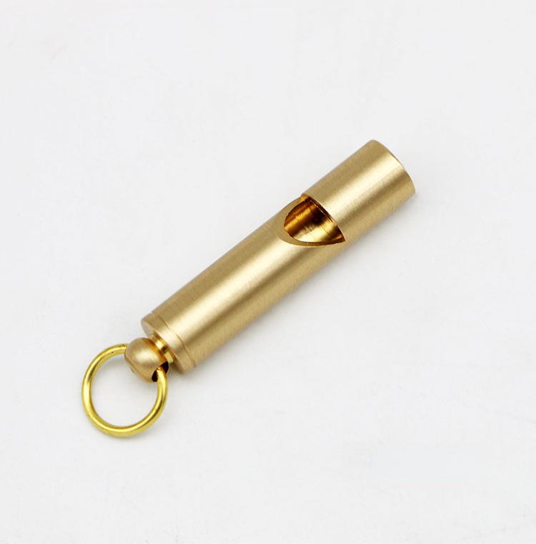 Product Introduction of 300db treble 1PCS survival whistle outdoor survival supplies pure brass keychain pendant whistle competition whistle copper whistle training equipment entertainment whistle communication whistle portable whistle pocket whistle bird walking whistle 7