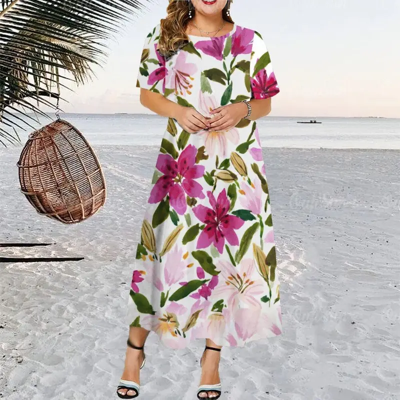 bamboo beach dress Viscose Bamboo | Tiered Twirl Dress main image 1