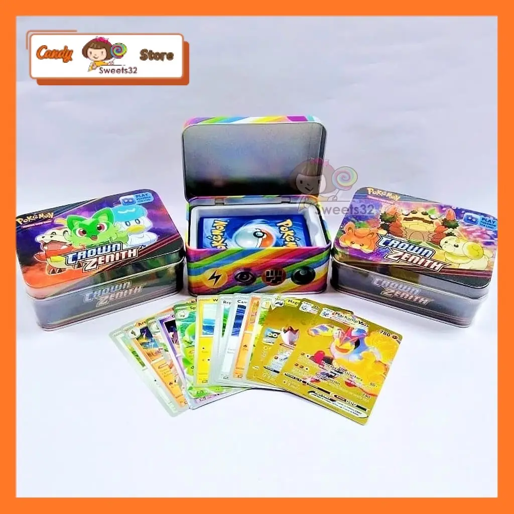 METAL BOX (1Box @ 42pcs) Pokemon Trading Card Game Cartoon Characters  Playing Card - TikTok Shop Malaysia
