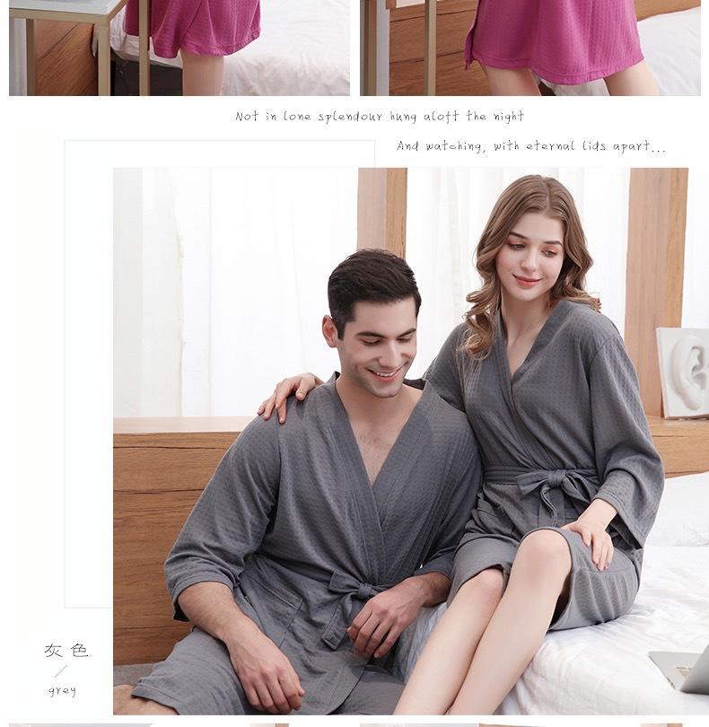 Product Introduction of Stylish Bathrobes for Men and Women  for Hotel Wholesale Wide and Absorbent Bathrobes for Relaxing 13