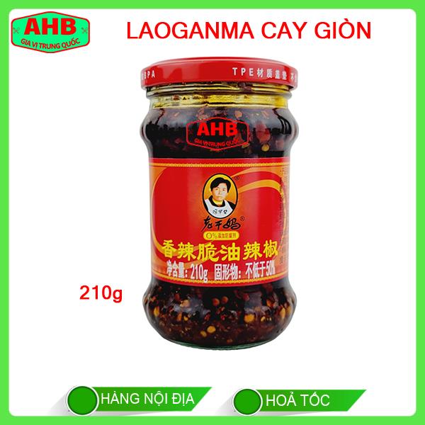 Ớt Chưng Dầu Laoganma Cay Giòn 210G Không Bột - Gia Vị Trung Quốc