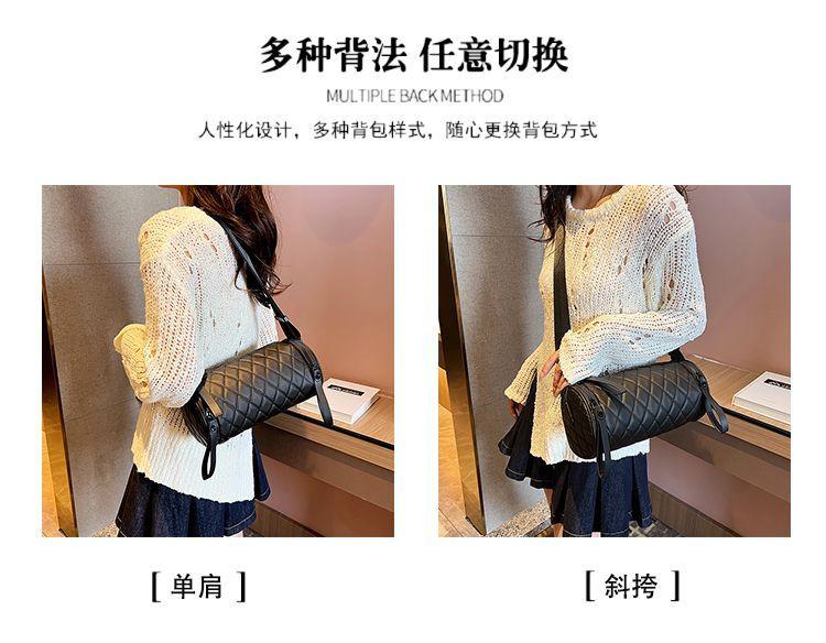 Product Introduction of Bucket Shape Crossbody Bag Cylinder Shape Pillow Shape Single Shoulder Bag Summer New Style Retro Trendy Versatile High-end Feeling Women's Bag Large Capacity 22