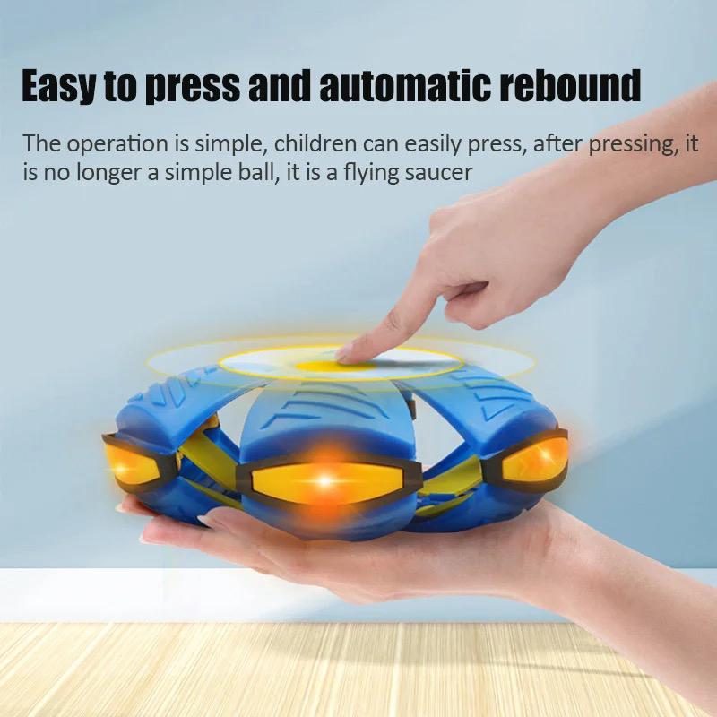 Product Introduction of WJM  NO LIGHT UFO Flying Ball Kids Throw Disc Magic Balls Led Light Boy/Girl Outdoor Sport Garden Beach Game Toy 46
