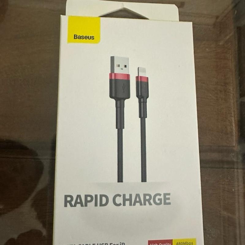 Cáp sạc nhanh, truyền dữ liệu tốc độ cao Baseus Cafule Lightning cho iPhone/ iPad ( 2.4A, Sạc nhanh, Siêu bền) 0