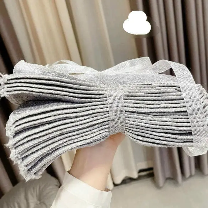 Set 50 Khăn Lau Đa Năng Kích Thước Vuông Siêu Thấm Hút Than Tre Tiện Dụng Cho Mọi Nhà 5