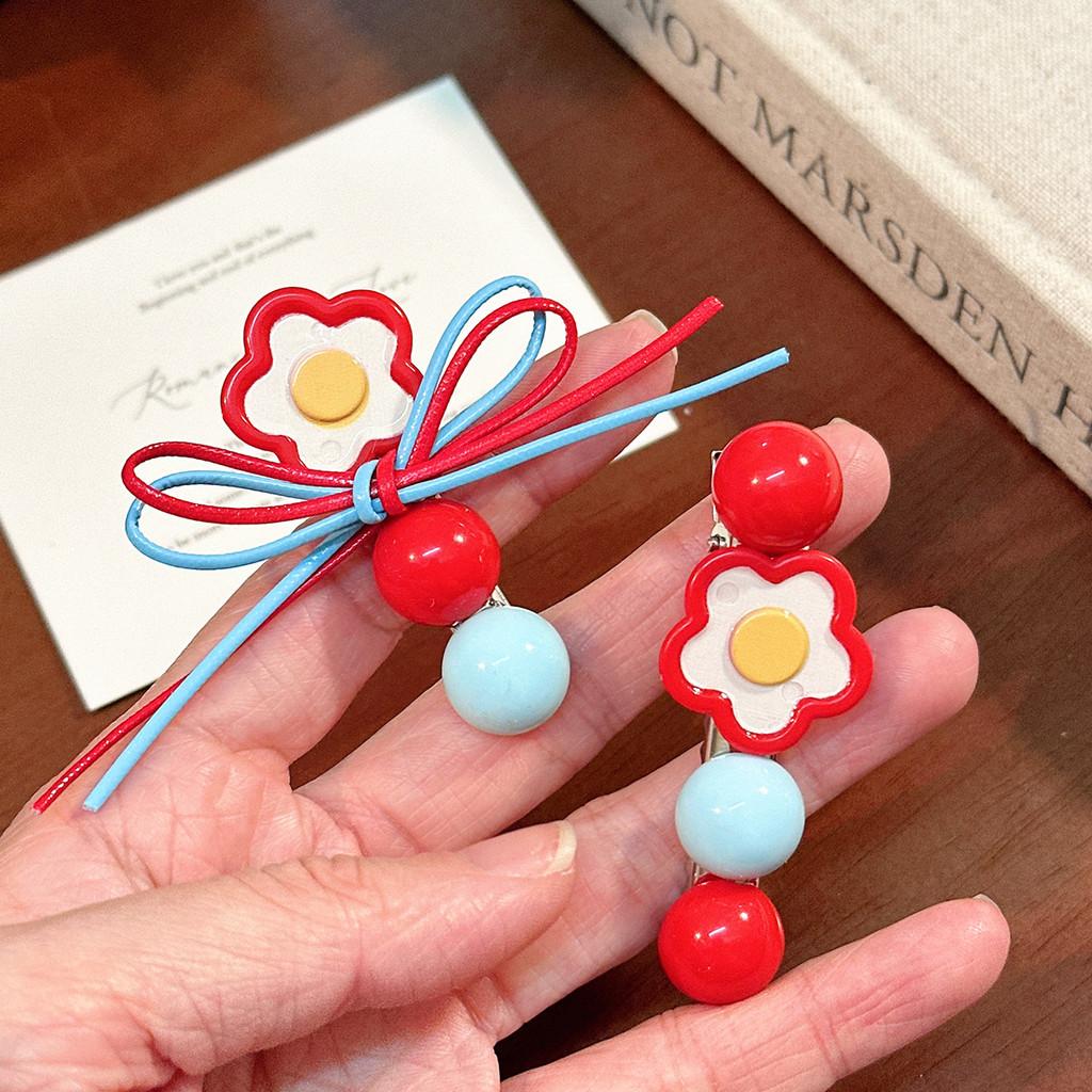 KYUBE - 2PCS JEPIT RAMBUT PITA BUNGA KOREA LUCU / JEPIT RAMBUT FASHION KEKINIAN