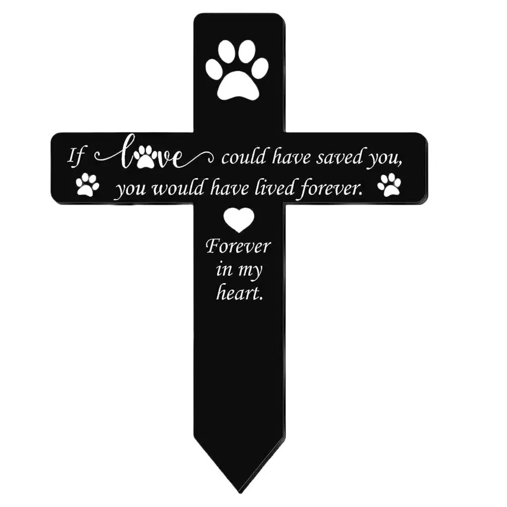 Yicai Pet Memorial Grave Marker for Cherished Pet Garden Decors Loss of Dog/Cats Gift