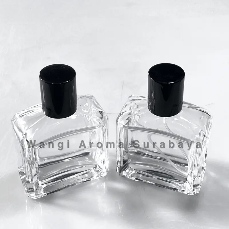 Botol Parfum Kaca Roja Hitam 50ML Semi Press - Botol Roja Hitam Semi Press - Botol Parfum 50ML 1