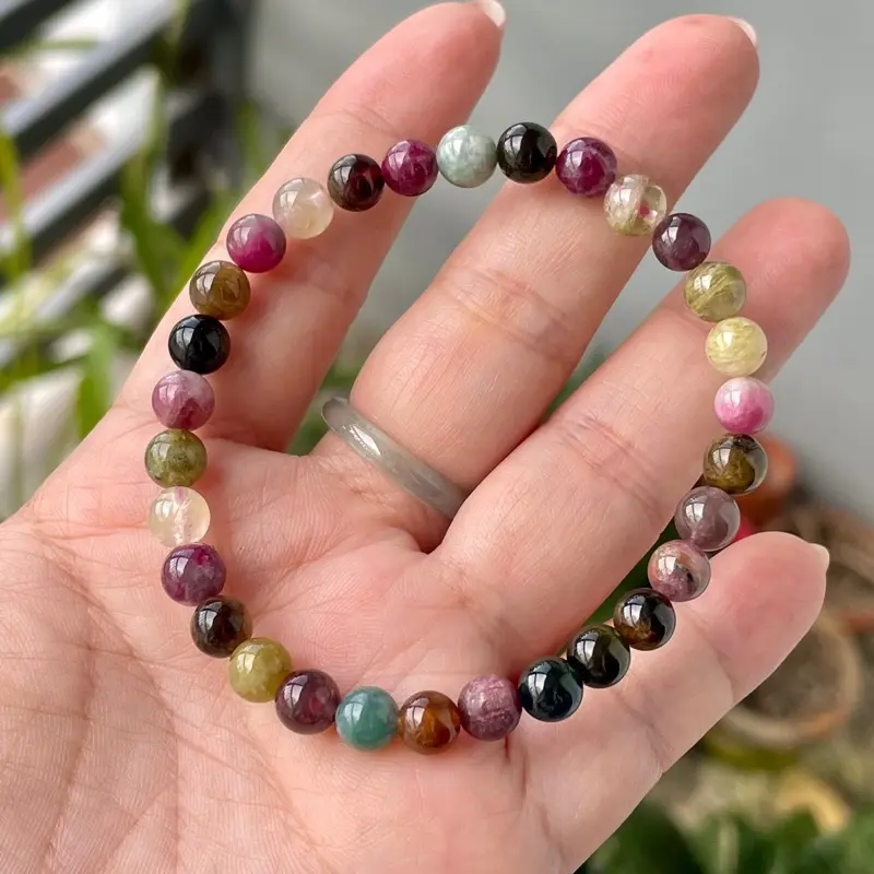 Vòng tay tourmaline 6ly bóng đẹp 1