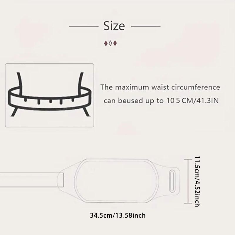Product Introduction of USB Rechargeable Waist Belt, 2 Counts/set Multifunctional Waist Belt, Women's Abdominal Support Belt, Sports Support for Women 1