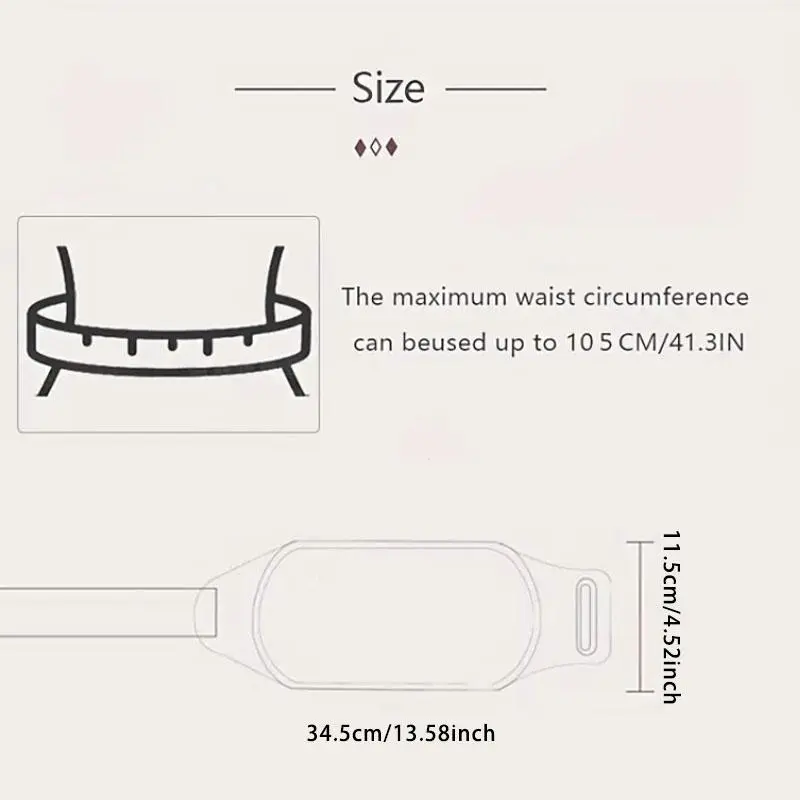 USB Charging Waist Belt, Multi Functional Waist Belt, Heating Pad, Abdominal Support, Warmth, Neck Scarf 1