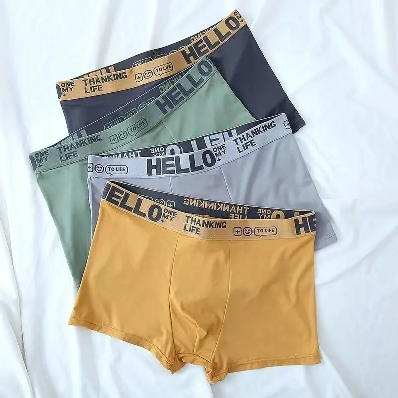 Men's underwear 100% plus pants loose fit cotton plus size breathable shorts men