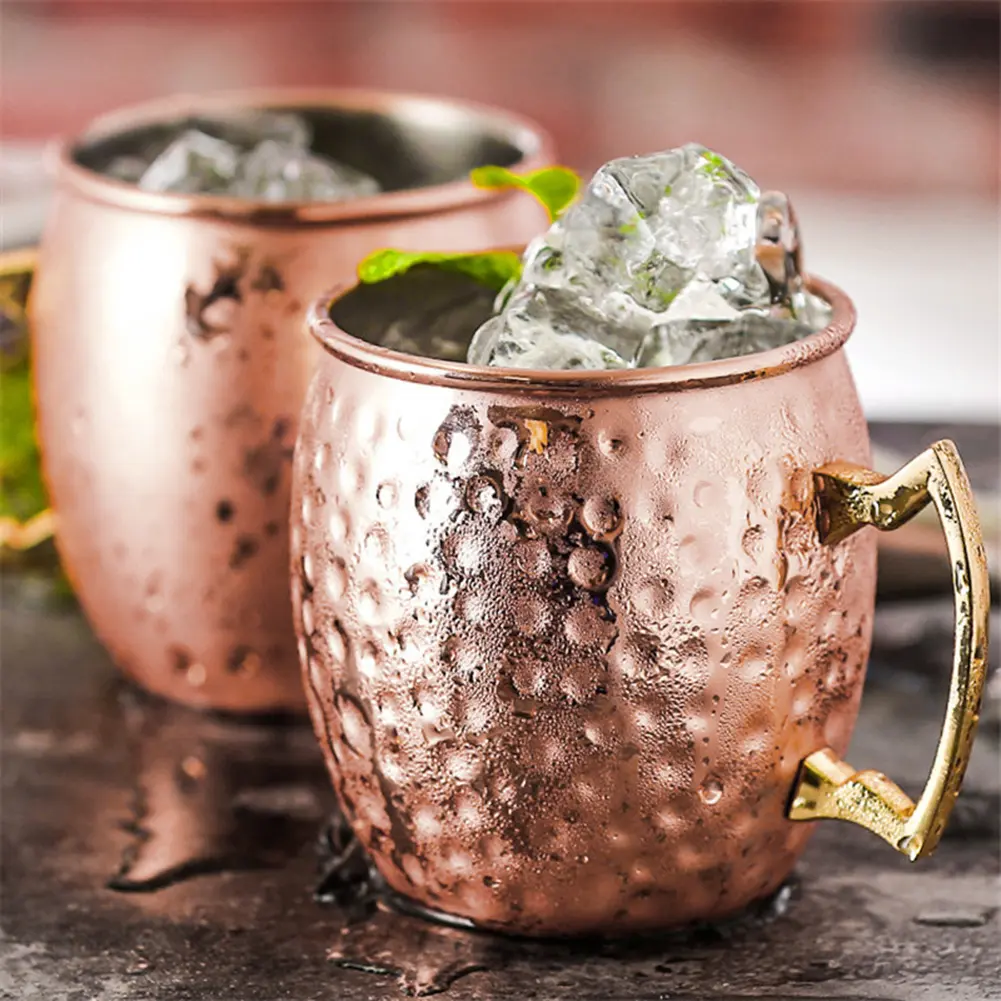 530ml Moscow Mule Mug Bright Color Multipurpose 304 Stainless Steel Portable Large Capacity Water Cup for Home