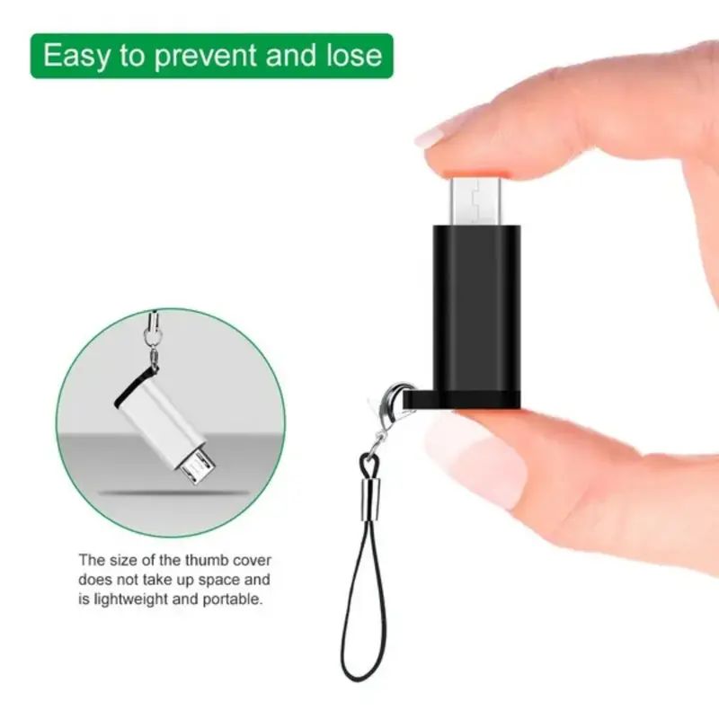 Bộ Chuyển Đổi loại C sang Micro USB, Đầu nối chuyển đổi loại C Nữ sang Micro USB Đực, Hỗ trợ sạc và đồng bộ hóa dữ liệu, Tương thích với điện thoại Android và thiết bị Micro USB Phụ Kiện 3