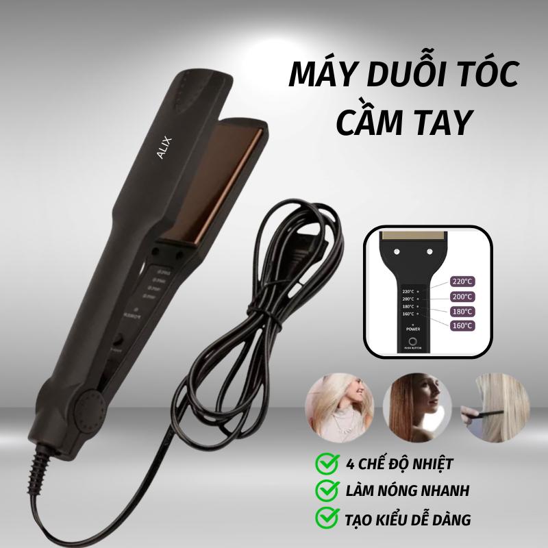 Máy Là Tóc Kẹp Duỗi Thẳng Ép Tạo Kiểu Mini Cầm Tay Nóng Nhanh Tiện Dụng