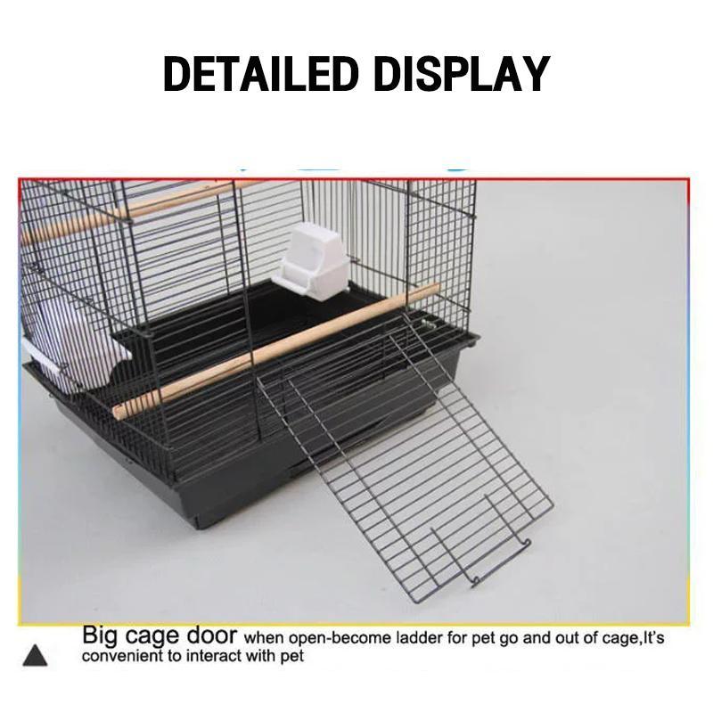 Product Introduction of Products are shipped from Manila ઇଓ Portable Pet Cage for Birds with Large Space and Durable Design 36*46*93 7