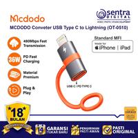 Gambar MCDODO Conveter Charger OTG Type C to Lightning for Iphone ( OT-0510 ) dari Sentra Digital Kota Surabaya 1 Tokopedia
