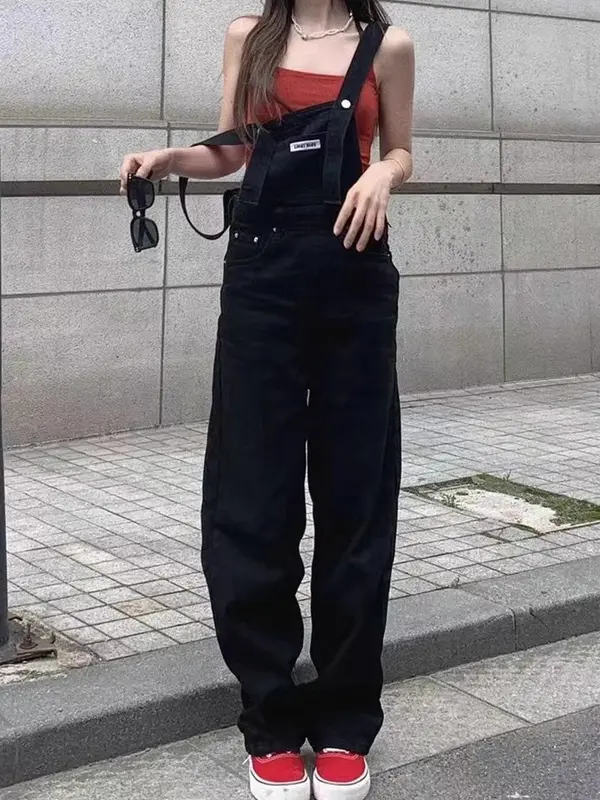 Korean Hitam New Style Jumpsuit Jeans Wanita  Kodoknya Premium 7