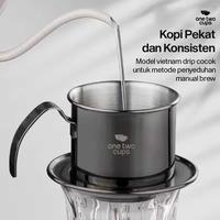 Gambar One Two Cups Vietnam Drip Coffee Filter Saringan Kopi Sekrup 120ml - PF-304 - Hitam dari Usea Official Store Kota Administrasi Jakarta Barat 3 Tokopedia