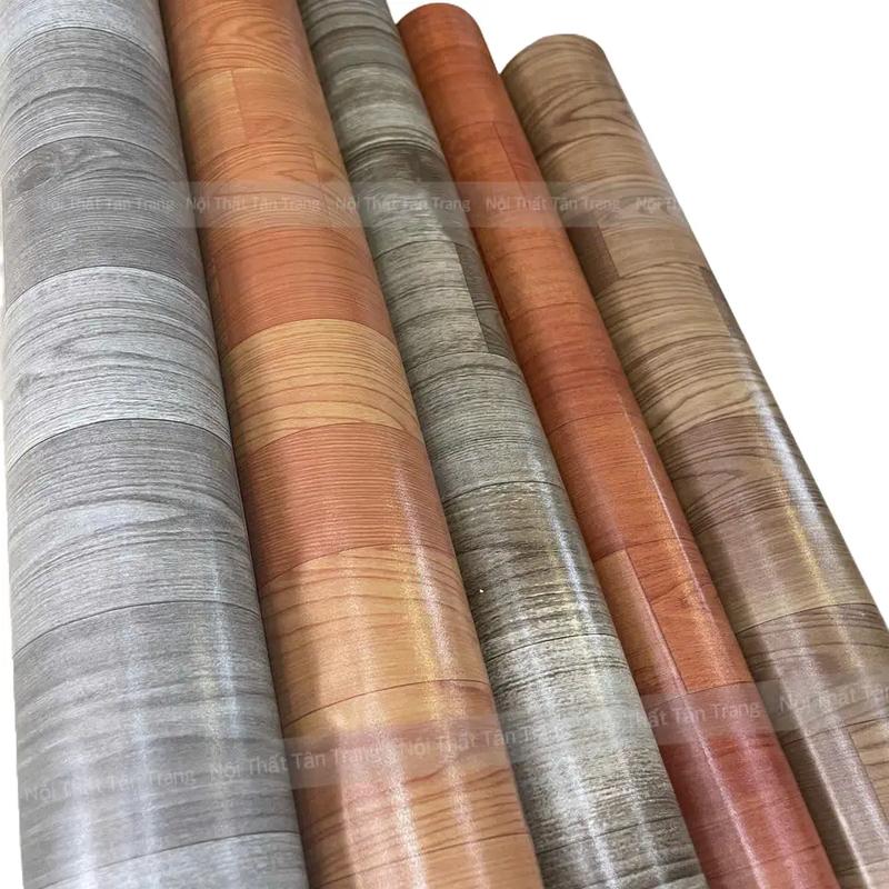{Combo cuộn 5m x 1m } Thảm trải lót sàn simili vân gỗ , tấm simili dán sàn giả gỗ nền nhựa pvc nhám chống trượt dày 0.5mm
