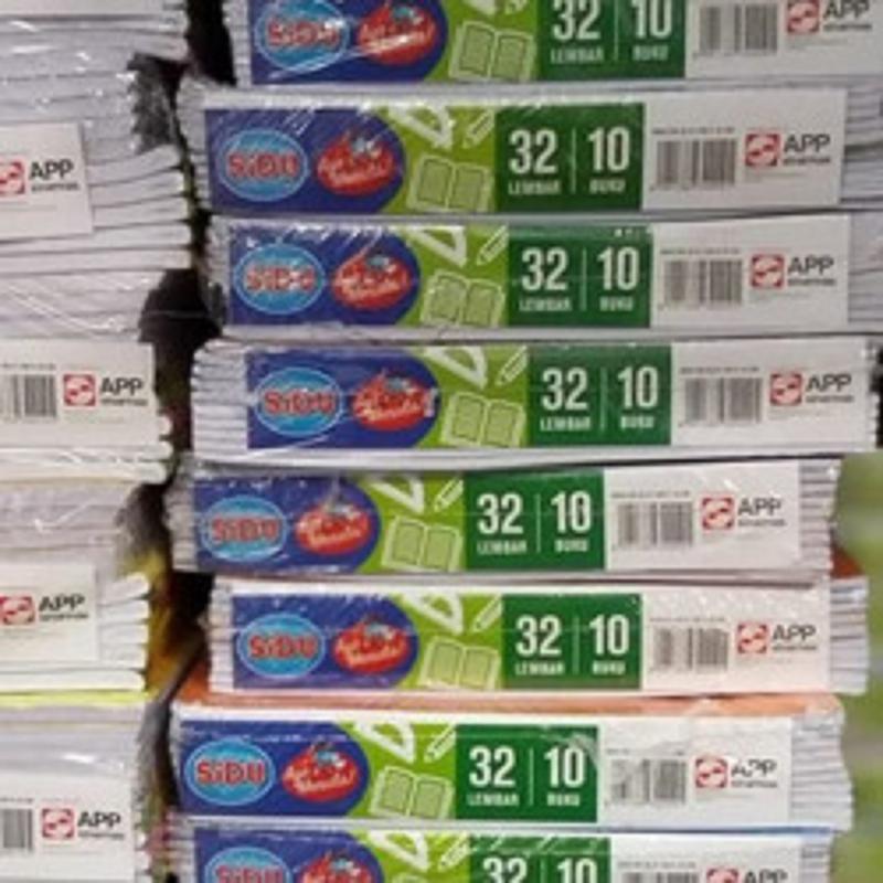 buku tulis sinar dunia 32 lembar isi 10 buku (satu pak) sidu 32 0
