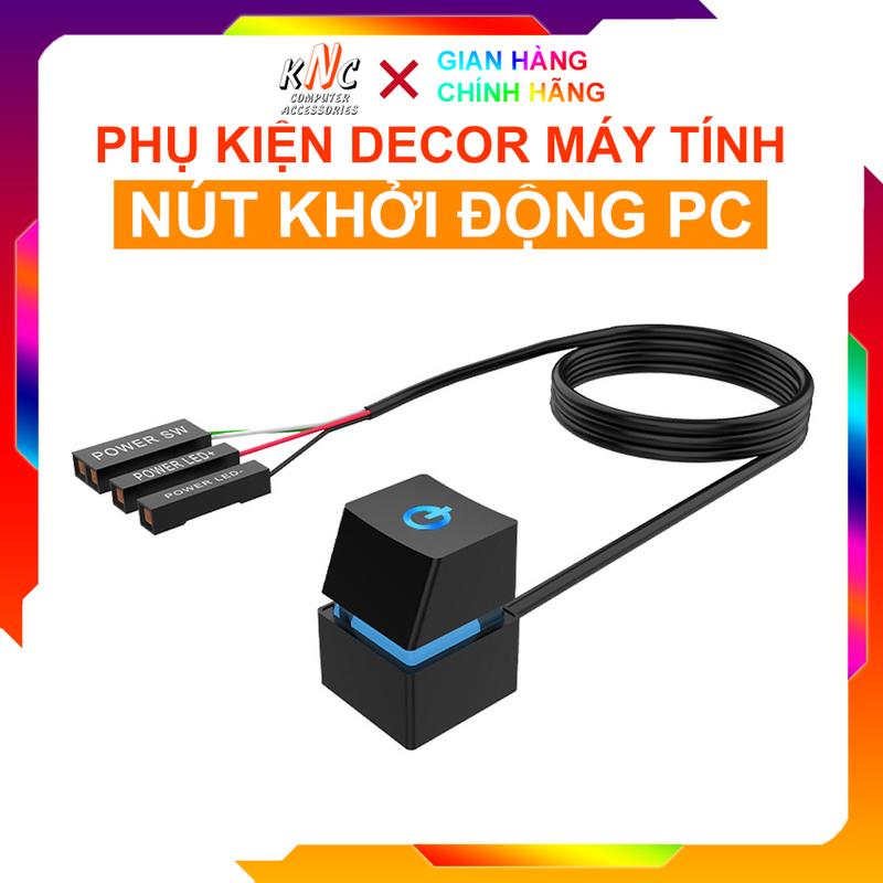 Phụ Kiện Nút KeyCap Power Blue Switch Công Tắc Khởi Động Máy Tính Bên Ngoài Dây Dài 1.6 Met - Hàng New 0