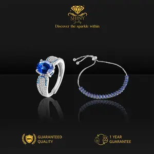 BS2-D188 Set Cincin & Gelang Wanita Cranberry Jewelry Premium Lapis Emas 18k Anti Luntur Anti Berubah Warna Garansi 1 Tahun Resmi Size Adjustable Kualitas Grade Terbaru Aksesoris Perhiasan COD