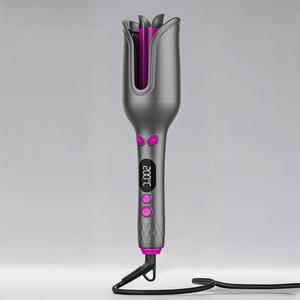 32mm 自動回転カールアイロン、ネガティブイオン搭載デジタルディスプレイ付き電動ヘアカーラー、ビーチウェーブ用プロ仕様カールワンド