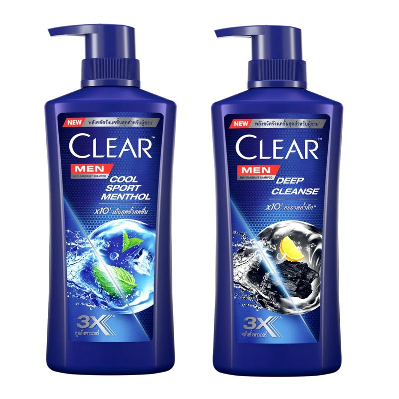 Combo 2 chai dầu gội Clear Men Thái Lan 390ml/chai