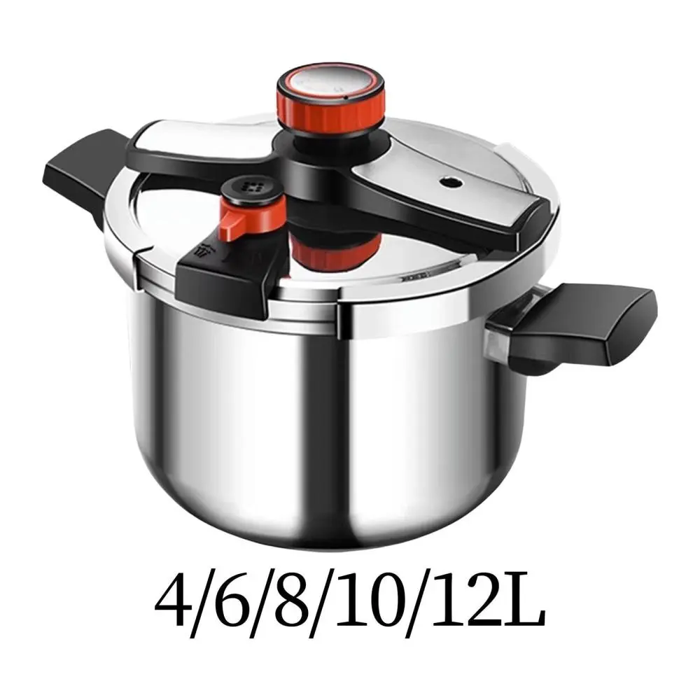Stovetop Pressure Cooker Pressure Pot Cookware Secure Locking Quickly Cooking Kitchen Soup Stewpot Cooking Pot for Camping Home