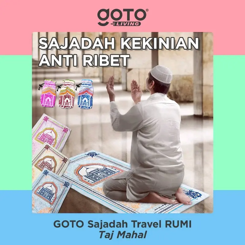 goto sajadah travel pouch kekinian anti ribet hampers kado 2