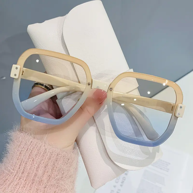 RRNS 258 Kacamata Hitam Korea Vintage Retro Fashion Wanita Pria Sunglass Eyewear 4