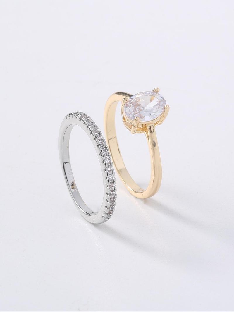 Product Introduction of Women's Elegant Minimalist Ring, Trendy Exquisite Engagement Ring, Chic Gorgeous Jewelry As Gift for Girlfriend 3